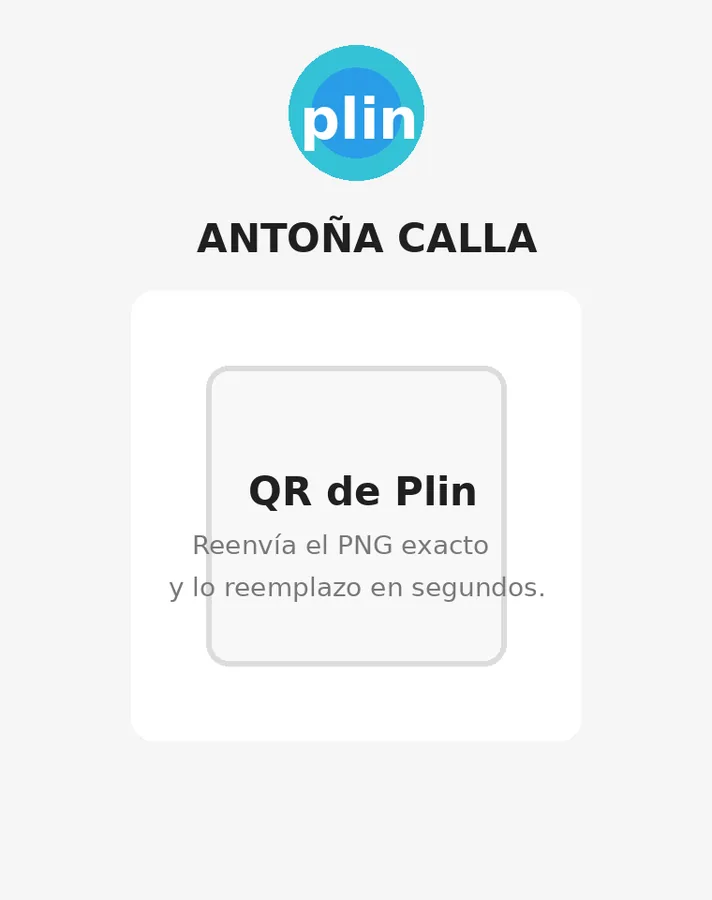 QR oficial de Plin